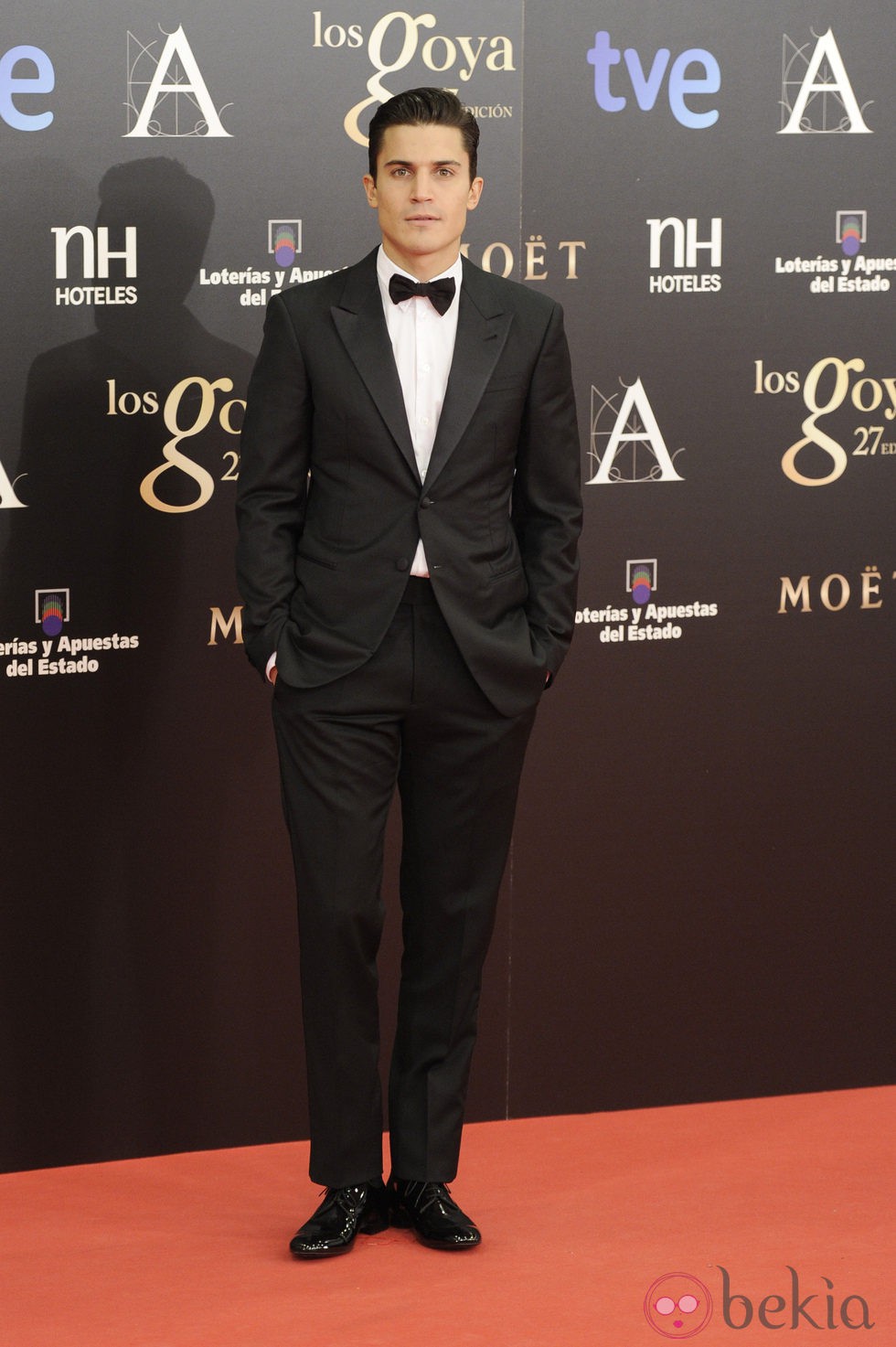 Alex González en la alfombra roja de los Goya 2013