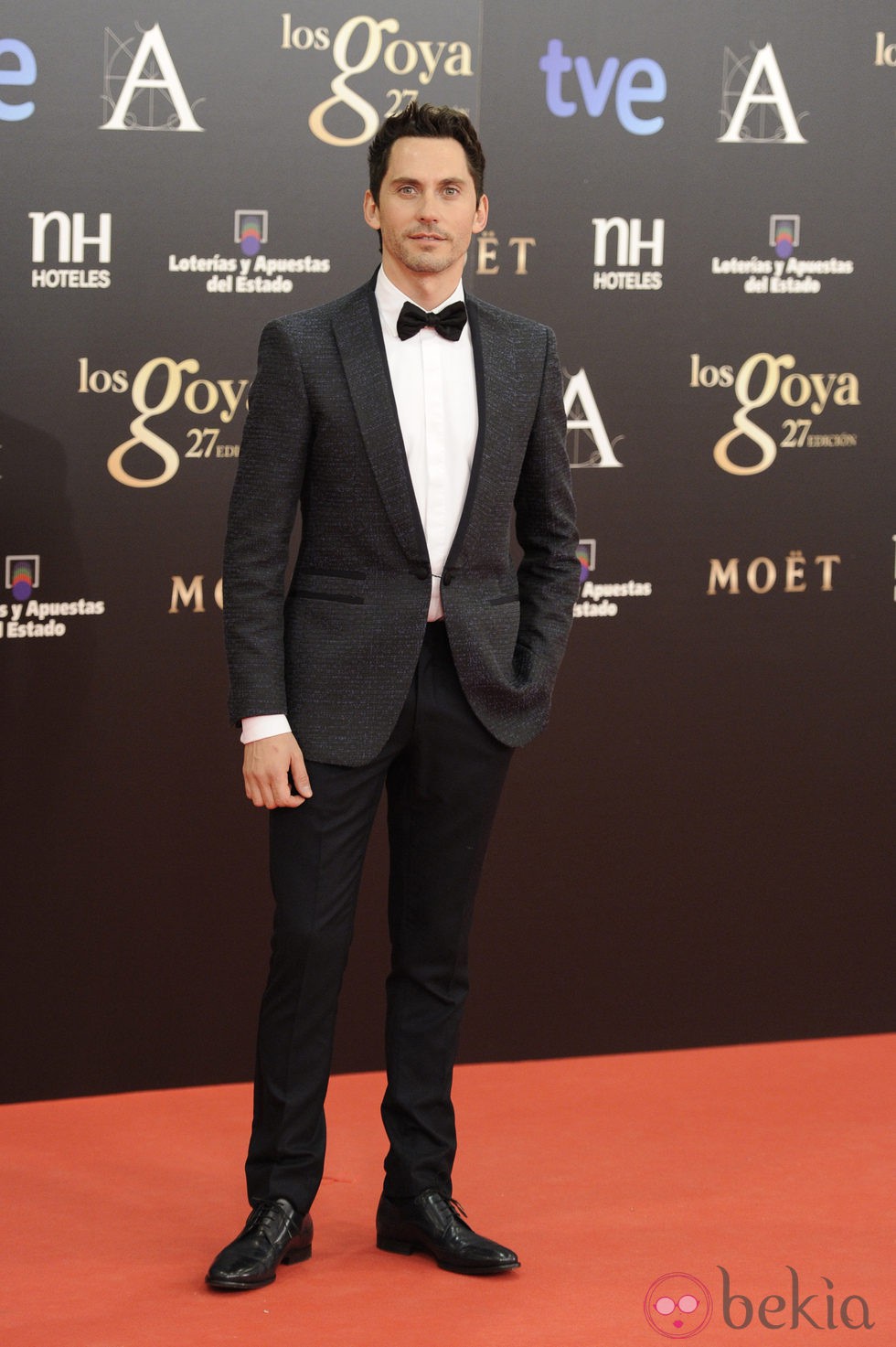 Paco León en la alfombra roja de los Goya 2013