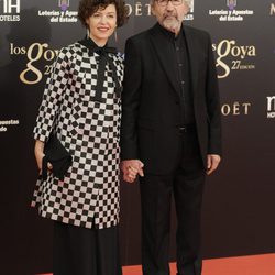 José Sacristán en la alfombra roja de los Premios Goya 2013