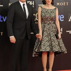 Carlos Bardem y Cecilia Gessa en la alfombra roja de los Goya 2013