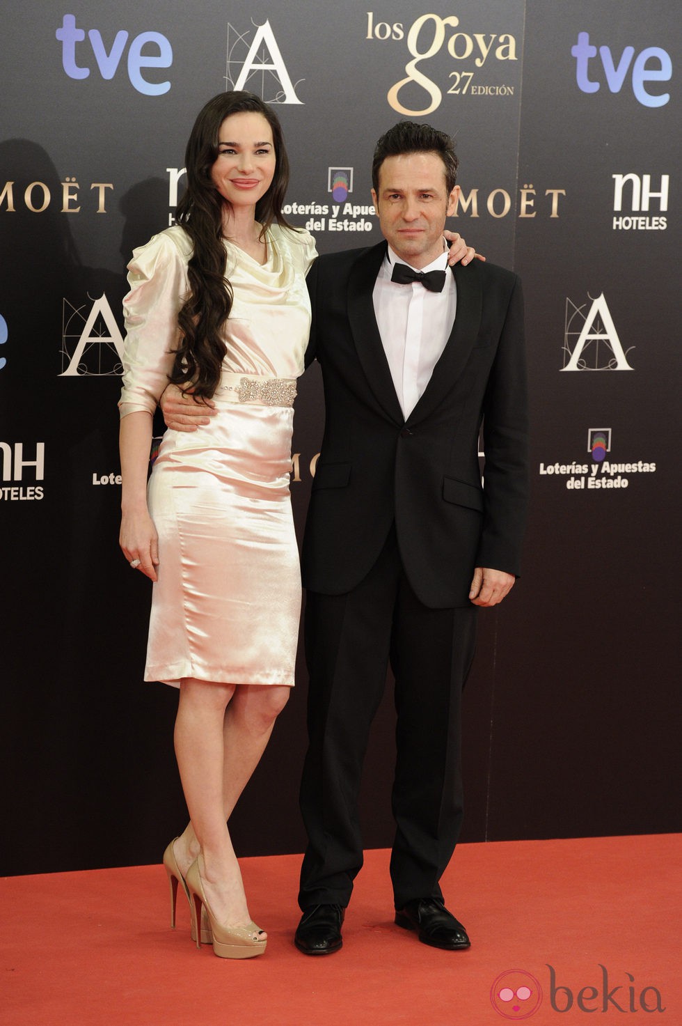 Beatriz Montañez y Gustavo Salmerón en los Goya 2013