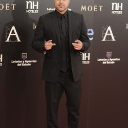 Juan Magán en la alfombra roja de los Goya 2013