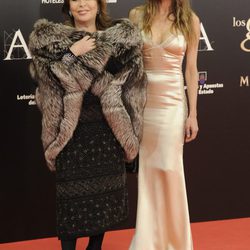 Massiel en la alfombra roja de los Goya 2013