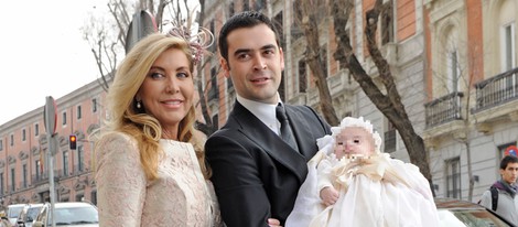 Norma Duval con su hijo Marc y su nieto Izan