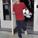 Romeo Beckham en el cumpleaños de su hermano Cruz