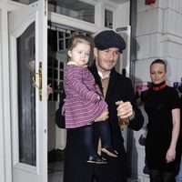 David Beckham y Harper Seven en el cumpleaños de Cruz