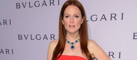 Julianne Moore en una fiesta-homenaje de Bulgari a Elizabeth Taylor