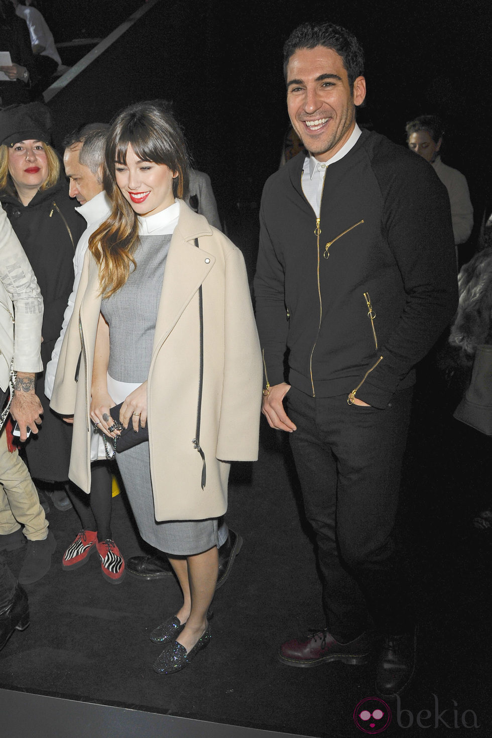 Blanca Suárez y Miguel Ángel Silvestre en el desfile de Davidelfin en Madrid Fashion Week otoño/invierno 2013/2014