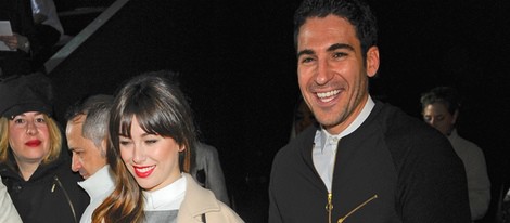 Blanca Suárez y Miguel Ángel Silvestre en el desfile de Davidelfin en Madrid Fashion Week otoño/invierno 2013/2014