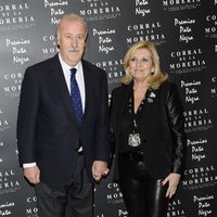 Vicente del Bosque y Trinidad López en los Premios Pata Negra 2013