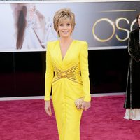 Jane Fonda en la alfombra roja de los Oscar 2013