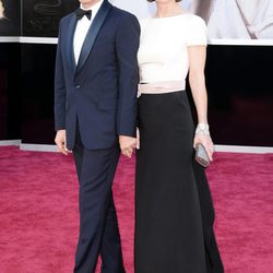 Christoph Waltz y su mujer Judith Holste en la alfombra roja de los Oscar 2013