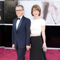 Christoph Waltz y su mujer Judith Holste en la alfombra roja de los Oscar 2013