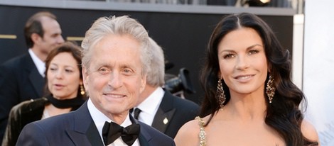 Catherine Zeta Jones y Michael Douglas en los Oscar 2013