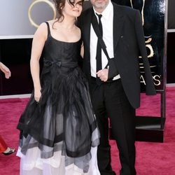 Helena Bonham Carter y Tim Burton en los Oscar 2013