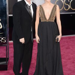 Quentin Tarantino y Lianne Spiderbaby en los Oscar 2013