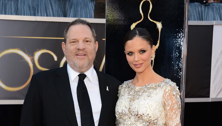 Harvey Weinstein y Georgina Chapman en los Oscar 2013