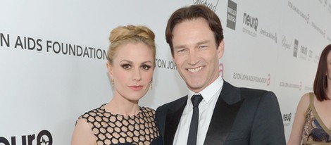 Stephen Moyer y Anna Paquin en la fiesta post Oscar 2013 celebrada por Elton John