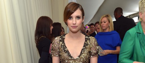 Emma Roberts en la fiesta celebrada post Oscar 2013 celebrada por Elton John