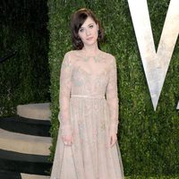 Zooey Deschanel en la fiesta post Oscar 2013 organizada por Vanity Fair