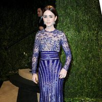 Lily Collins en la fiesta post Oscar 2013 organizada por Vanity Fair