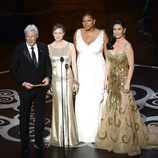 Richard Gere, Renee Zellweger, Queen Latifah y Catherine Zeta-Jones entregan un premio en los Oscar 2013