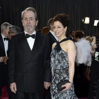 Tommy Lee Jones y Dawn Laurel-Jones en los Oscar 2013