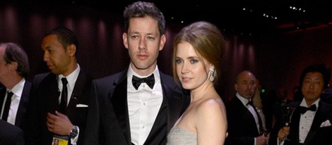 Amy Adams y Darren Le Gallo en la fiesta Governors Ball tras los Oscar 2013