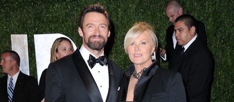 Hugh Jackman y Deborra Lee Furness en la fiesta post Oscar 2013 organizada por Vanity Fair