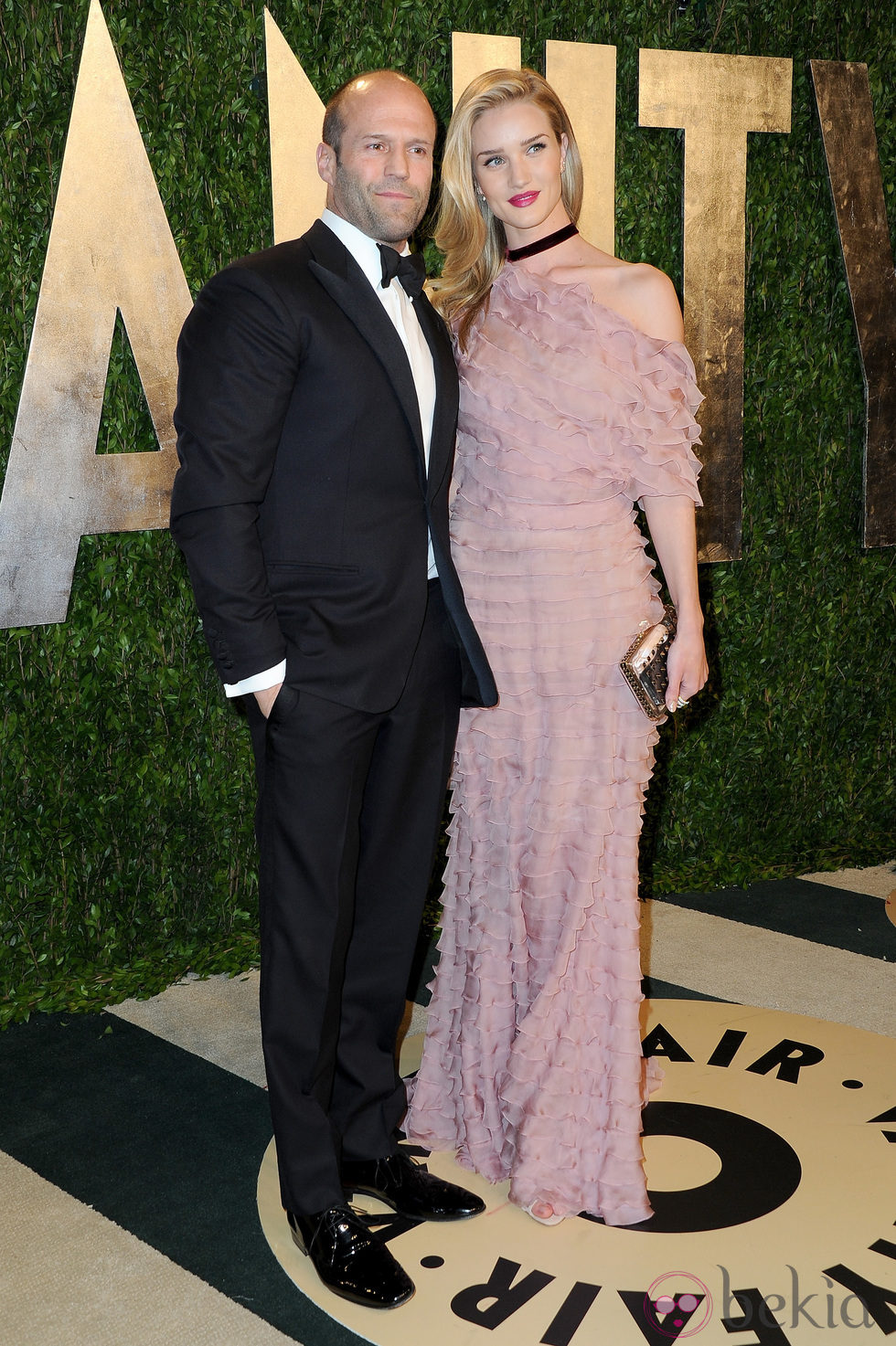 Jason Statham y Rosie Huntington-Whiteley en la fiesta post Oscar 2013 organizada por Vanity Fair