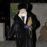 Lucía Bosé en el funeral de María Gamboa Moreno