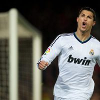 Cristiano Ronaldo celebra su gol en la semifinal de la Copa del Rey frente al Barça