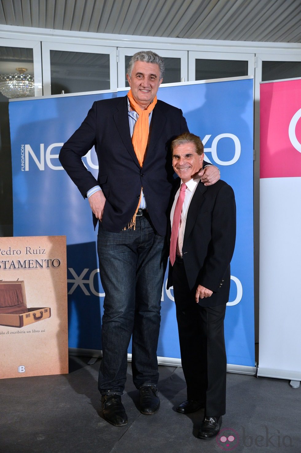 Pedro Ruiz y Fernando Romay en la presentación del libro 'Testamento'