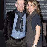 Los padres de Gerard Piqué en la inauguración de su exposición