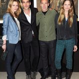 Verónica Blume, Jon Kortajarena, Álex Corretja y Martina Klein en la exposición de Jaume de Laiguana