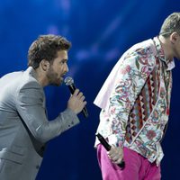 Pablo Alborán y Miguel Bosé en el Festival de Viña del Mar