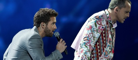 Pablo Alborán y Miguel Bosé en el Festival de Viña del Mar