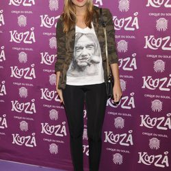 Natalia Sánchez en el estreno de "Kooza"