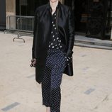 Tilda Swinton en el desfile de Haider Ackermann otoño/invierno 2013/2014 en la Semana de la Moda de París