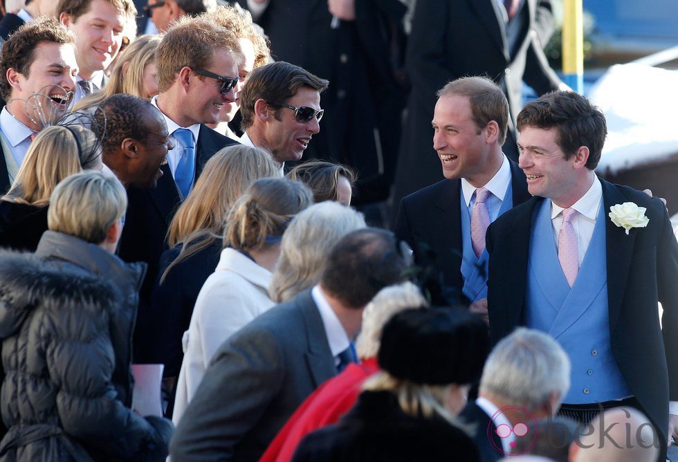 El Príncipe Guillermo de Inglaterra en la boda de unos amigos en Suiza