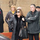 El cantante Francisco en el funeral de Pepe Sancho