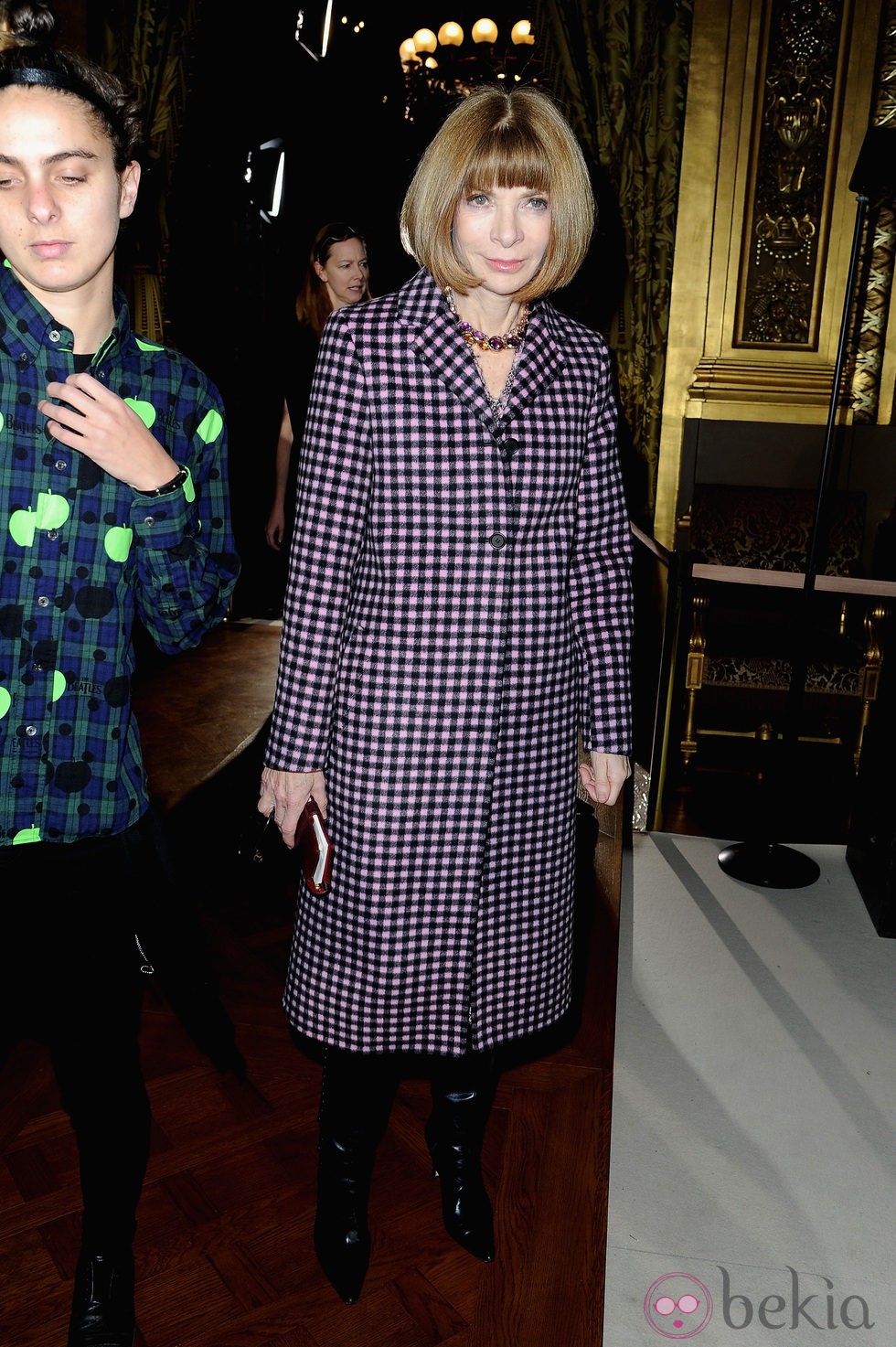 Anna Wintour en el desfile de Stella McCartney otoño/invierno 2013/2014 en Paris Fashion Week