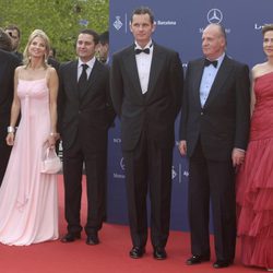 Corinna zu Sayn-Wittgenstein con el Rey Juan Carlos, la Infanta Cristina e Iñaki Urdangarín