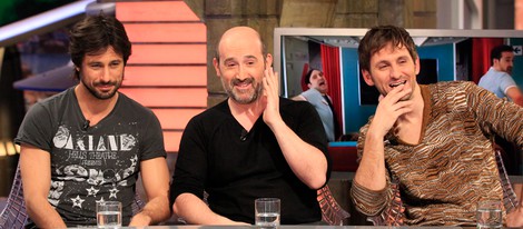 Hugo Silva, Javier Cámara y Raúl Arévalo en 'El hormiguero' con 'Los amantes pasajeros'