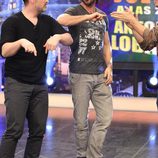 Hugo Silva y Javier Cámara en 'El hormiguero' promocionando 'Los amantes pasajeros'