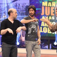 Hugo Silva y Javier Cámara en 'El hormiguero' promocionando 'Los amantes pasajeros'