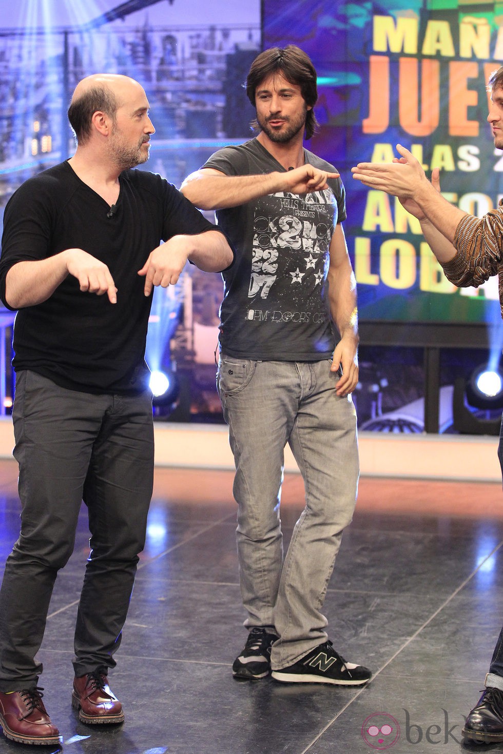 Hugo Silva y Javier Cámara en 'El hormiguero' promocionando 'Los amantes pasajeros'