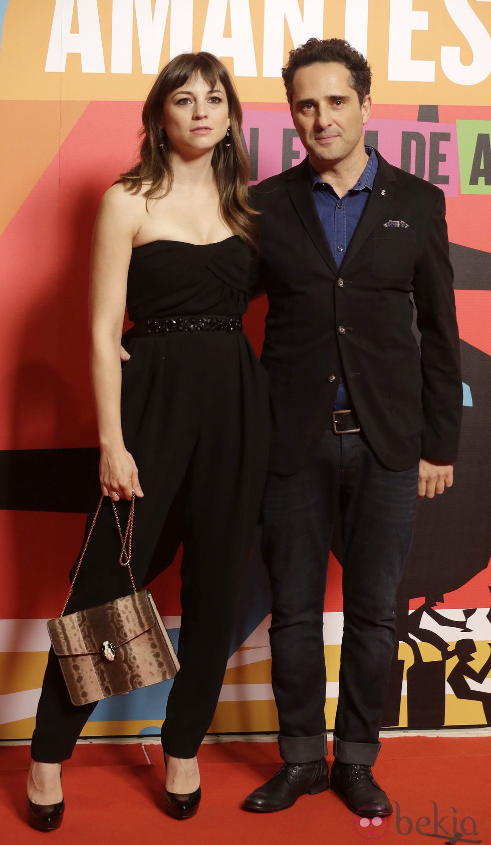 Leonor Watling y Jorge Drexler en el estreno de 'Los amantes pasajeros'