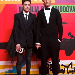 Pelayo Díaz y David Delfín en el estreno de 'Los amantes pasajeros'