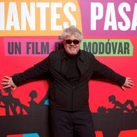 Pedro Almodóvar en el estreno de 'Los amantes pasajeros'